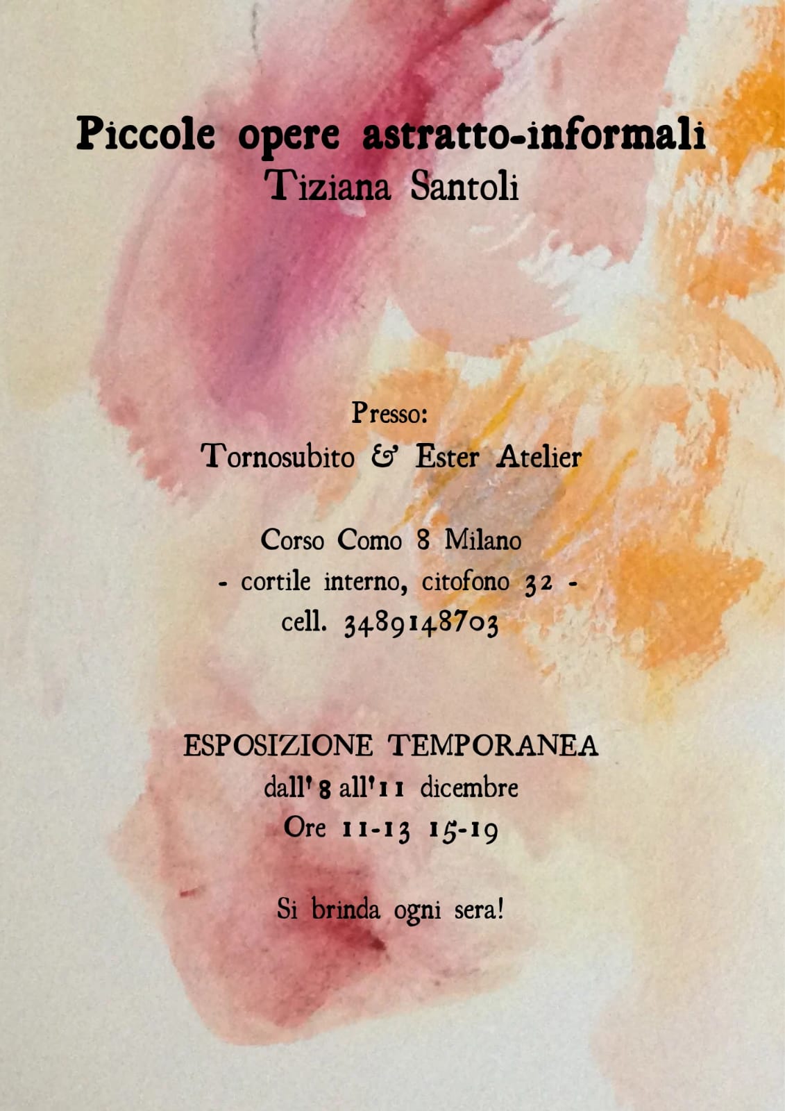 L'arte è libertà di essere | esposizione temporanea Tiziana Santoli