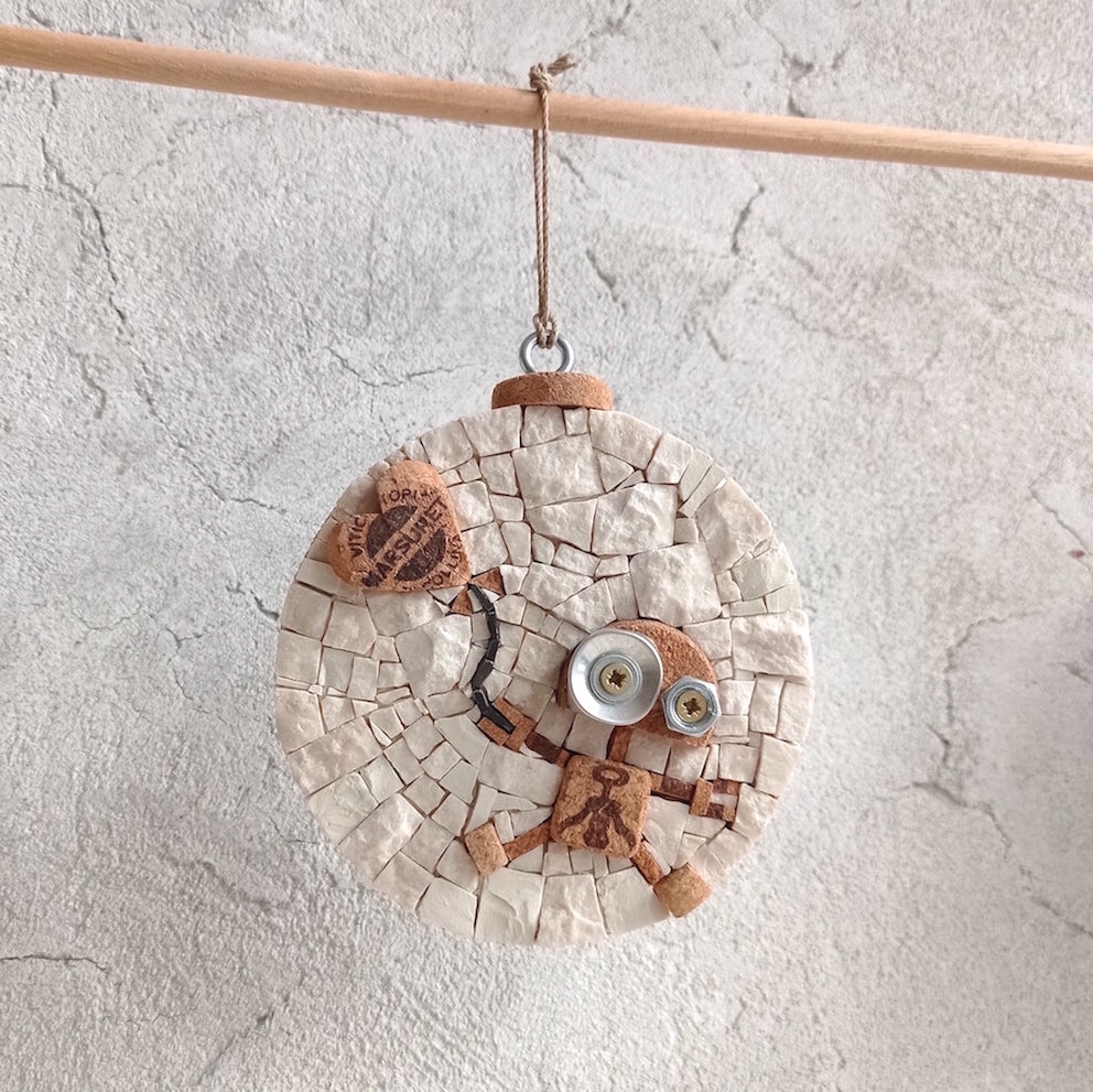 tondo a mosaico marsuret cork art appeso 