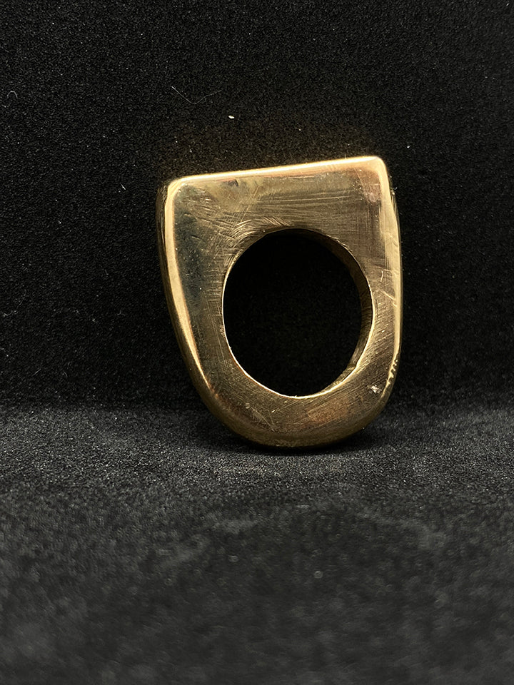Anello 43 pezzo unico fatto a mano in bronzo 