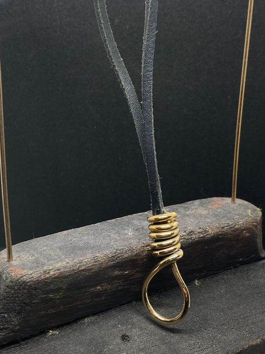 Noose keychain in bronze