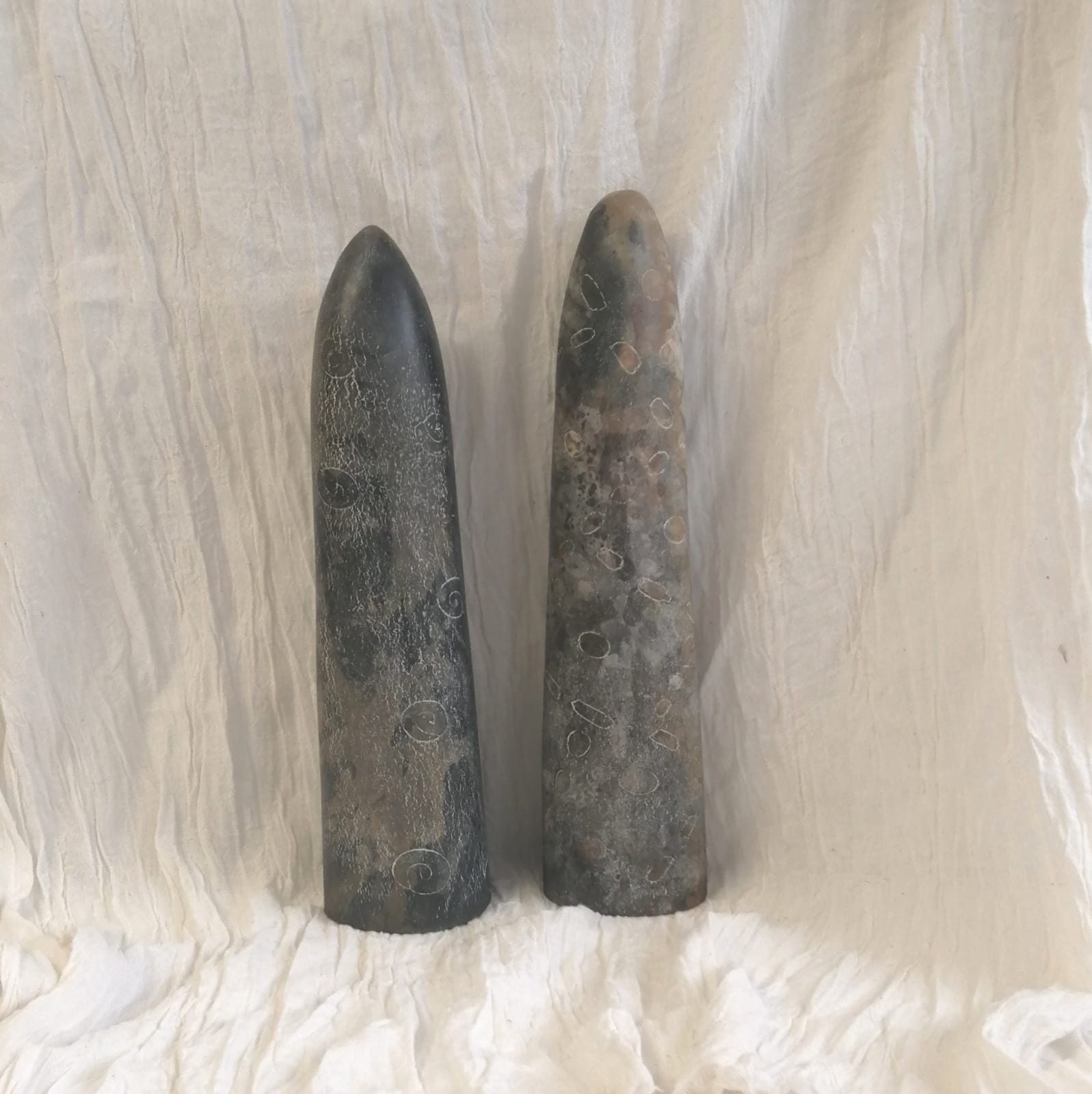 2 KUMPFE Vasi - sculture fatti a mano in ceramica raku - Zama Labz