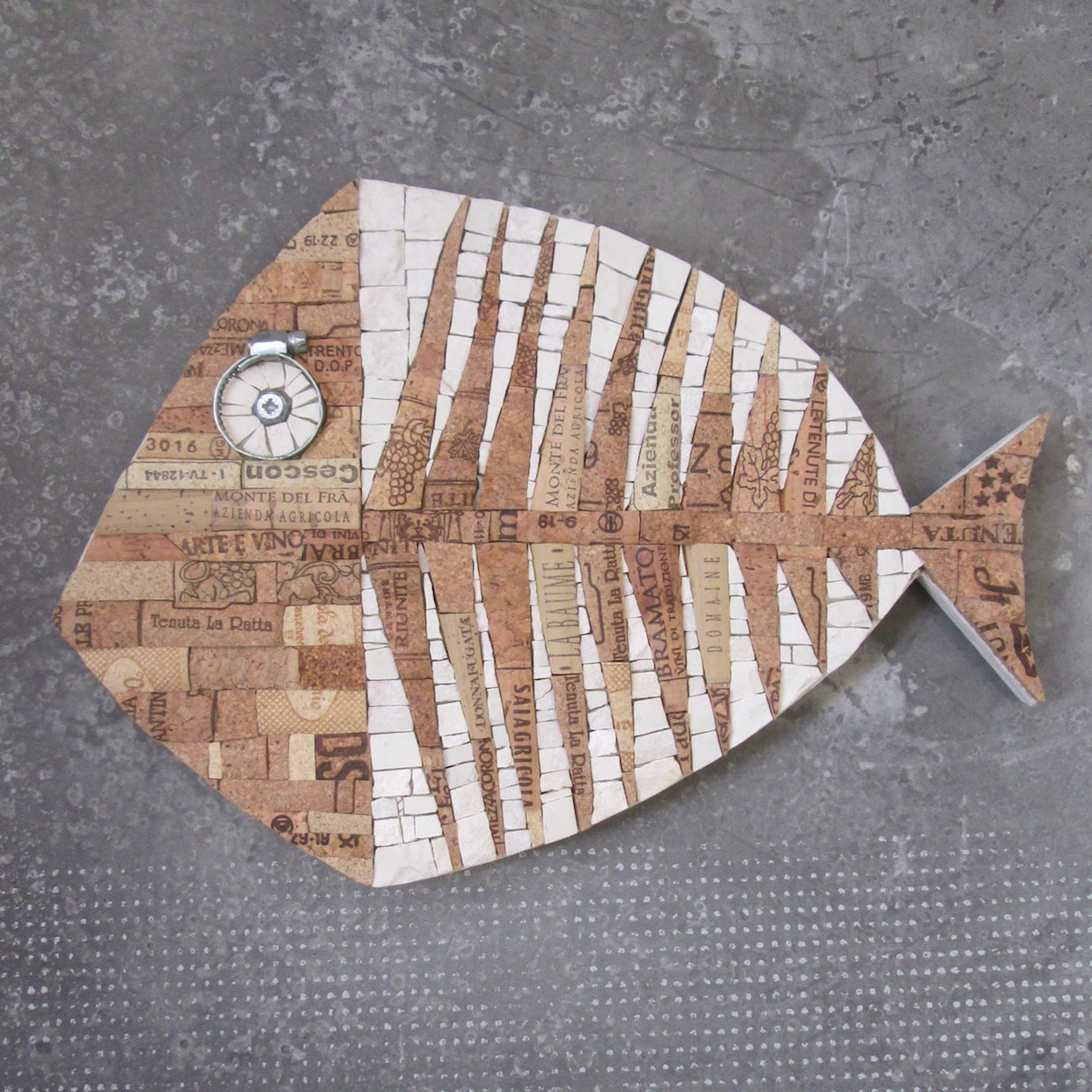 Fishbone cork art - Zama Labz
