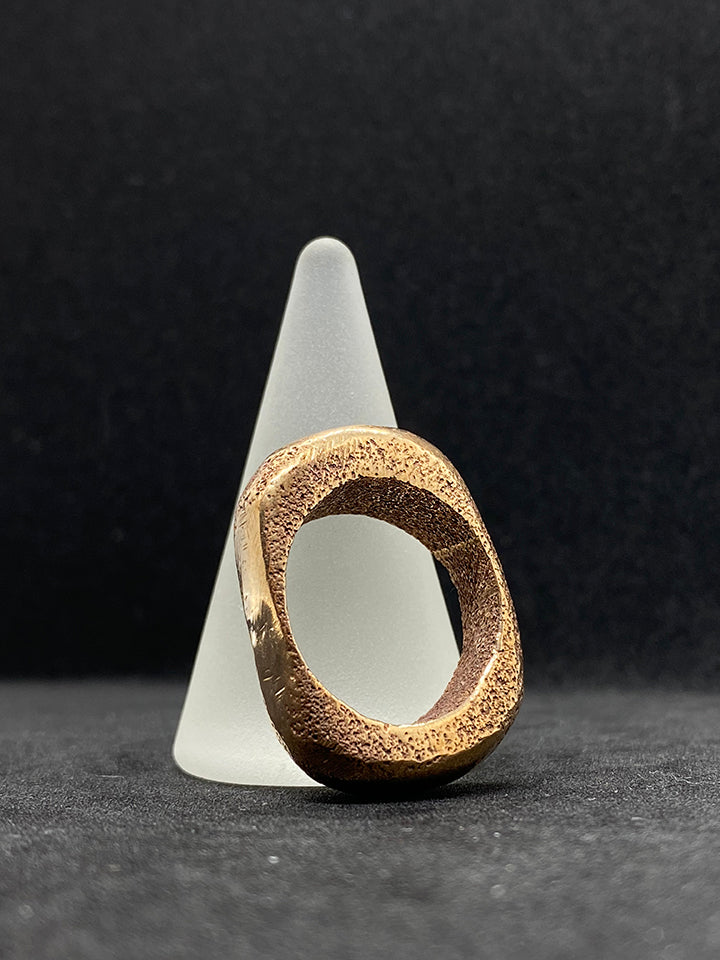 Anello n°15 - Anello fatto a mano in bronzo, pezzo unico