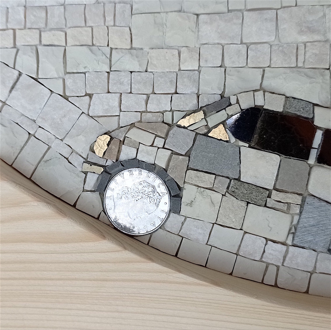 dettaglio ruota mosaico fiat 500