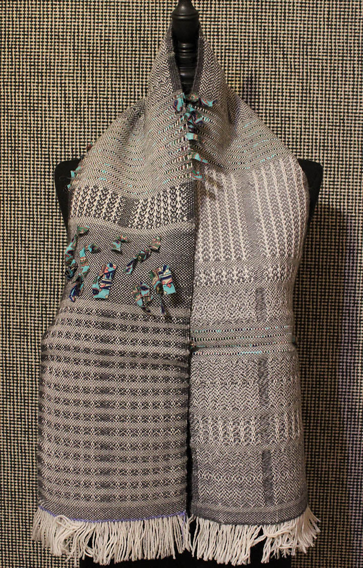 sciarpa scarflette mantova grigio sabbia